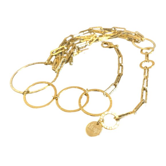 Vintage Retro Gold Plated Layered Chain, 1AR or Unoaerre (Italian Brand) - Picture 3 of 6